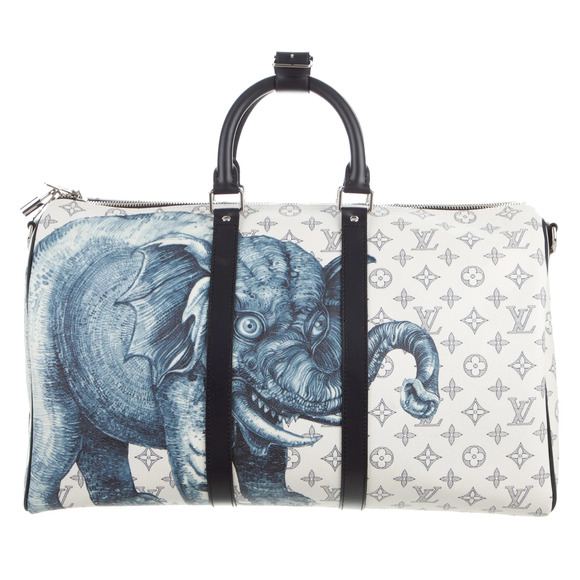 Louis Vuitton Keepall Bandouliere 45 Chapman Brother Elephant Weekend Travel Bag - Picture 1 of 12